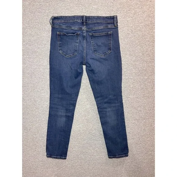 Gap Denim Jeans Women 27 (30x28 Actual) Skinny Regular Fit Medium Mid Rise Blue - Picture 9 of 11